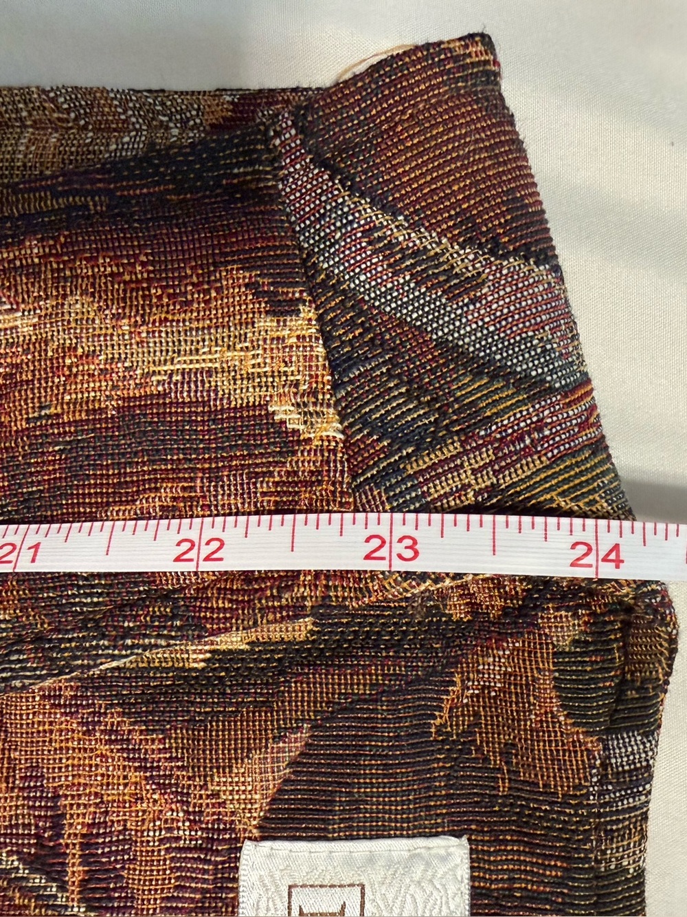 Longhorn Western Themed Vest with Brown and Green Tones - Picture 9 of 9